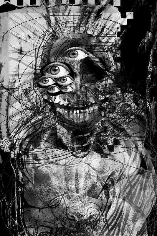 Victoria Berezina - A3 print - from the series "Psycho" - Fear 2