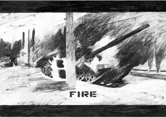 Vladyslav Ryaboshtan - A4 print "Fire"